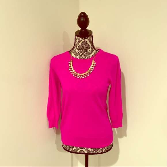 J. Crew Sweaters - J Crew Bright Pink Sweater